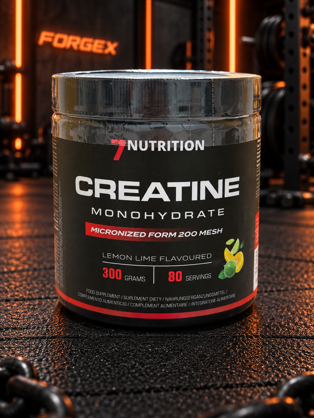 7Nutrition Creatine Monohydrate 300g — Лимон — лайм