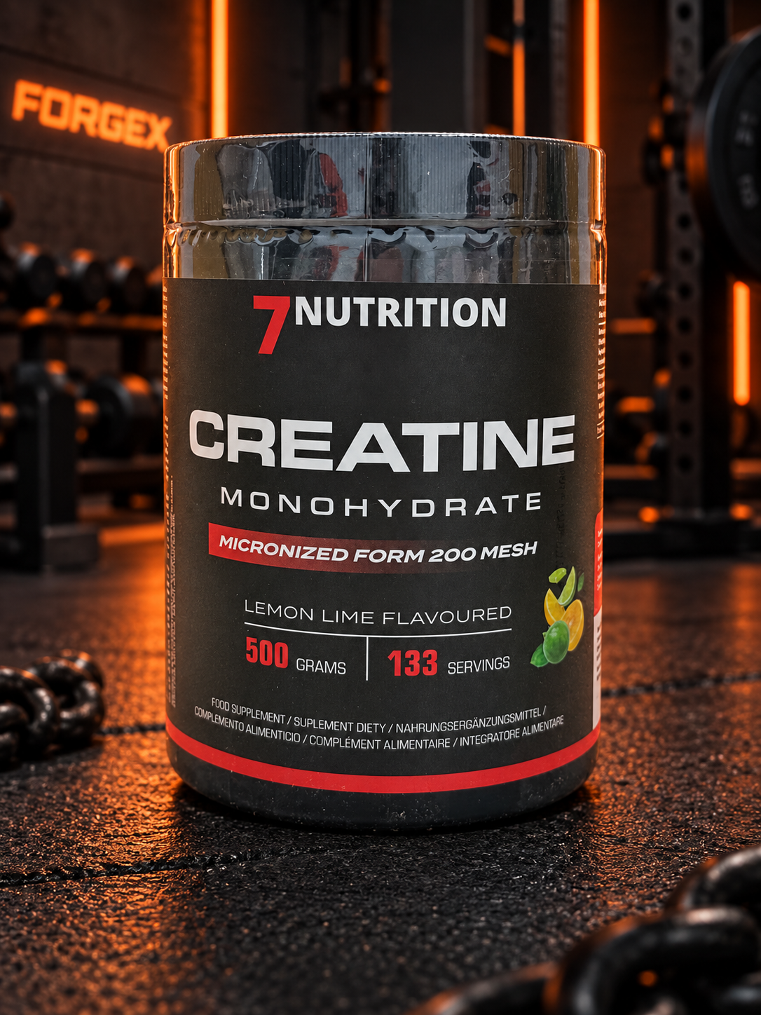 7Nutrition Creatine Monohydrate 500g — Лимон — лайм