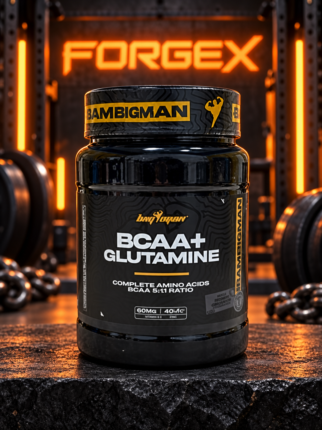 BIG MAN BCAA + Glutamine (Апельсин) — Апельсин