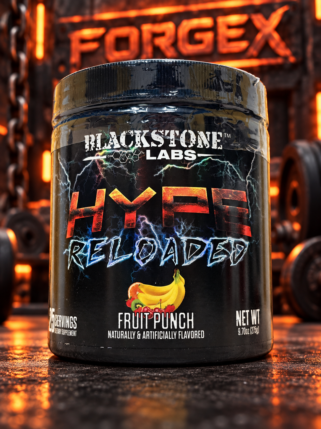 Blackstone Labs — Hype Reloaded 275 г — Фруктовый пунш