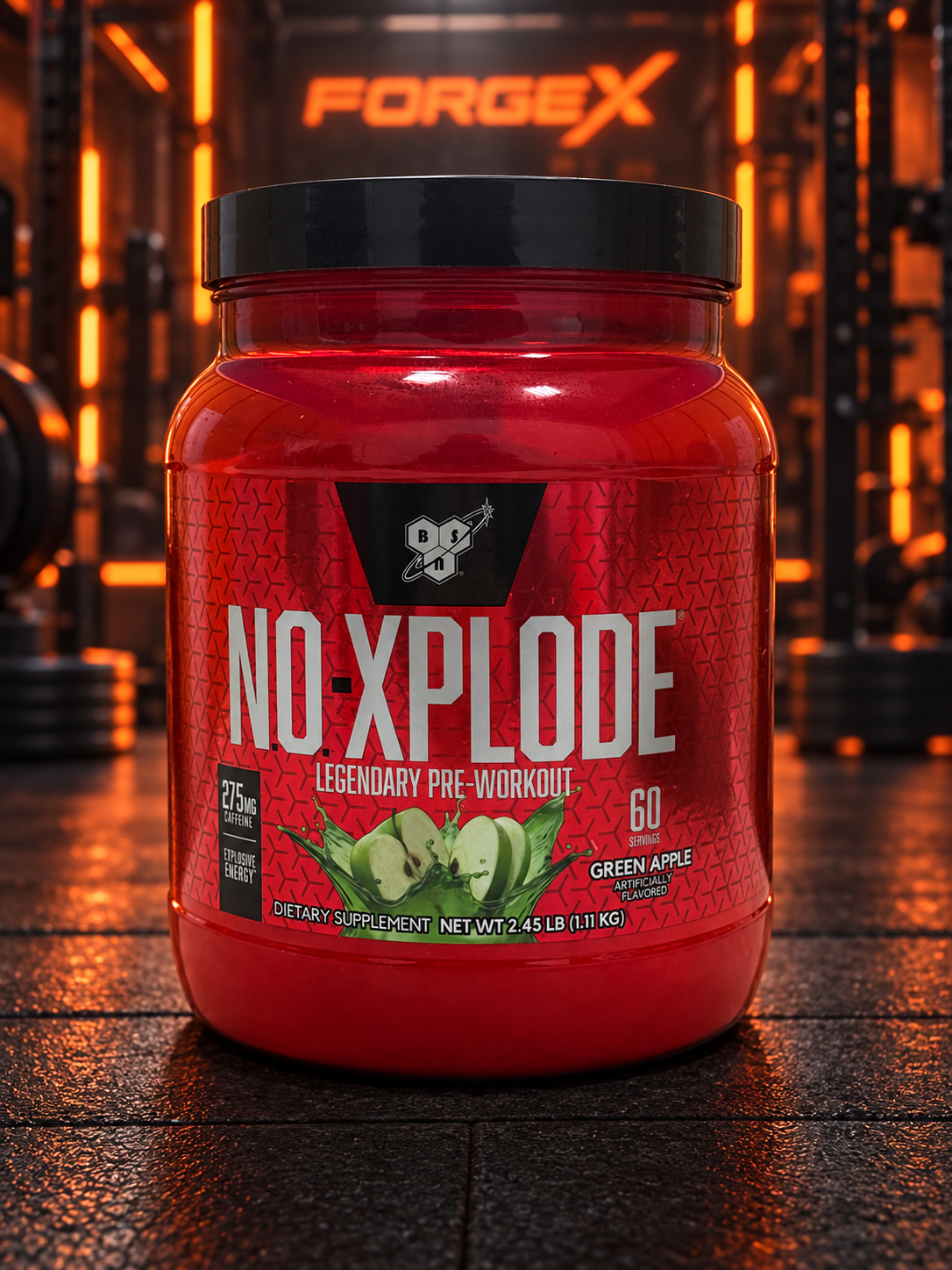 BSN N.O.-Xplode — 1,11 кг — Зелёное яблоко