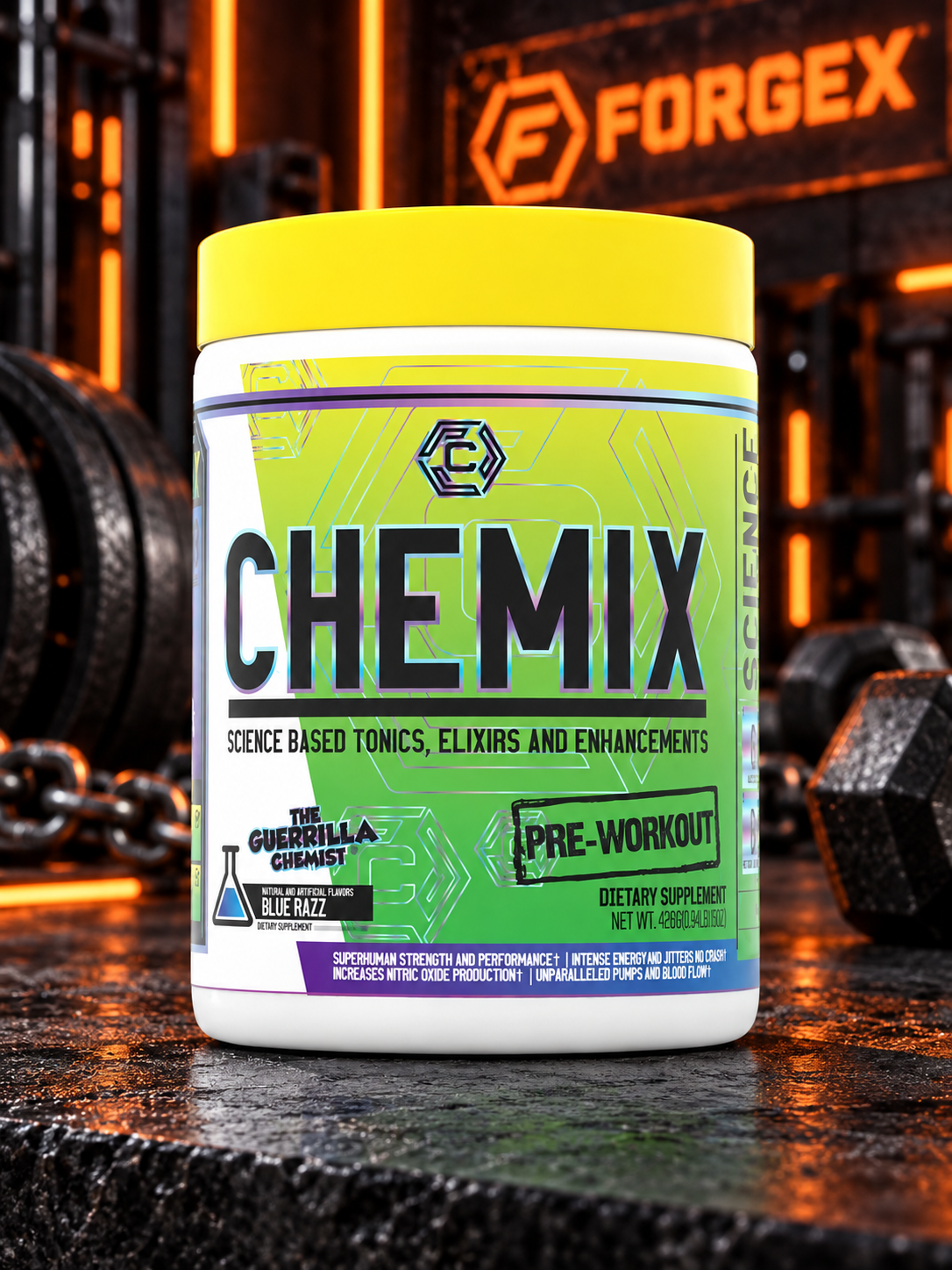 Chemix — PRE WORKOUT — Голубая малина