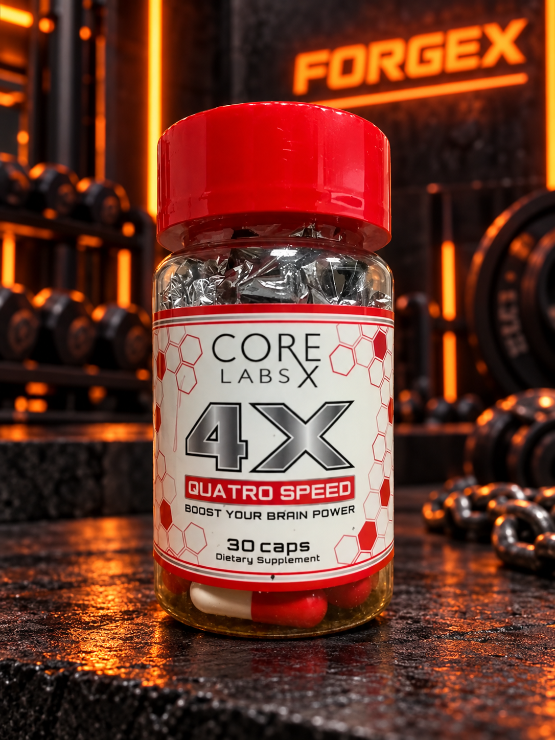 Core Labs X — 4X Quatro Speed — 60 капсул