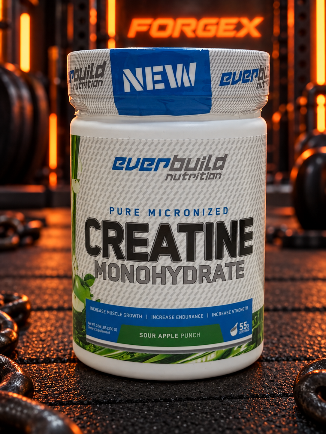 Everbuild Nutrition Creatine Monohydrate — 300 г — Яблоко
