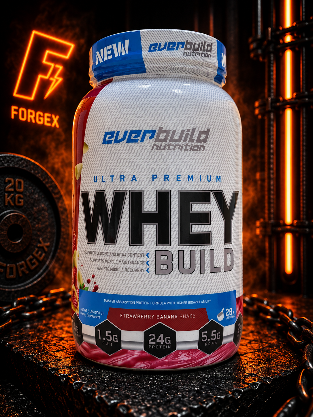 Everbuild Nutrition Whey Build — Клубника — Банан