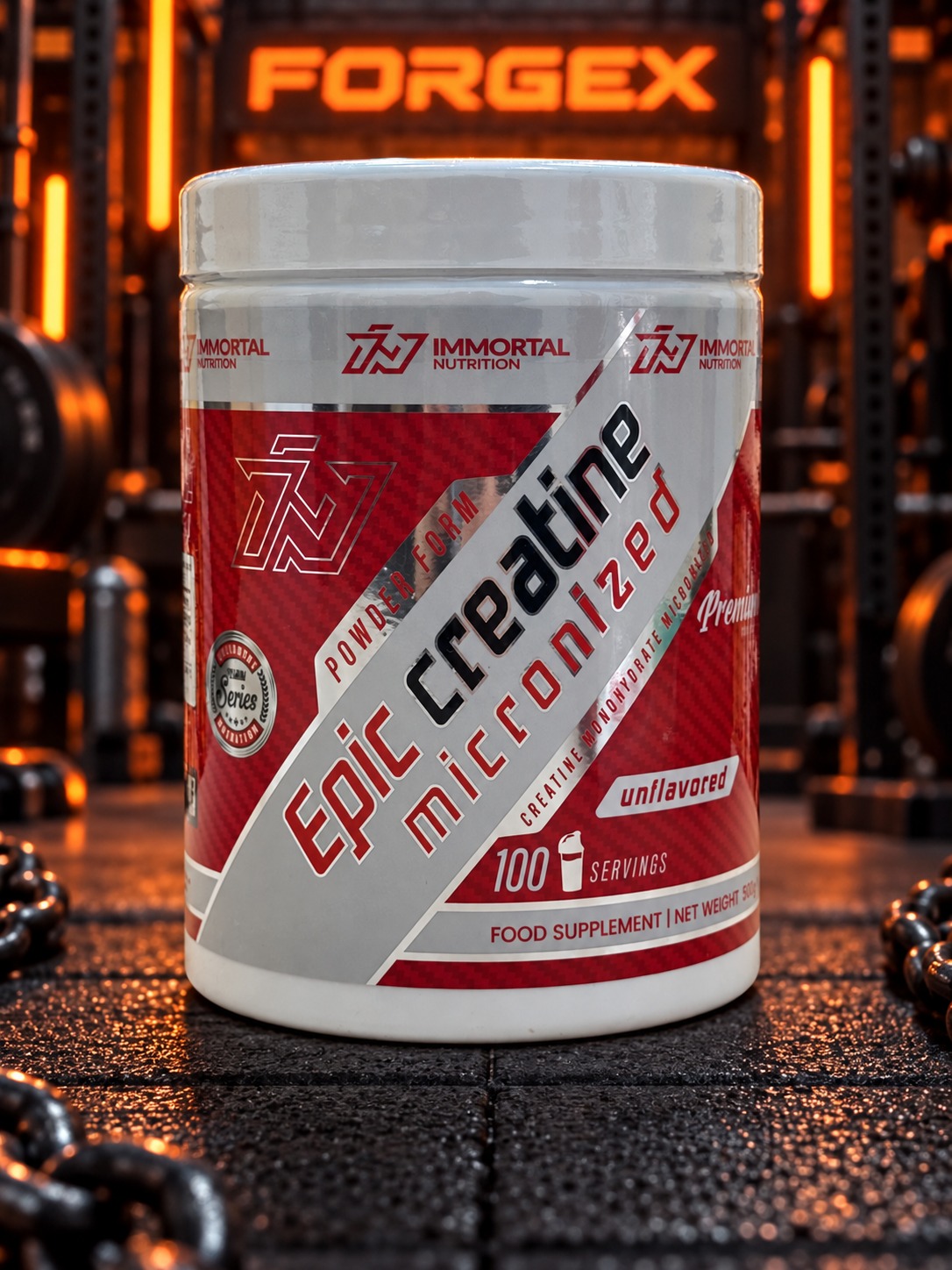 Immortal Nutrition Epic Creatine Micronized — 500 г — Без вкуса