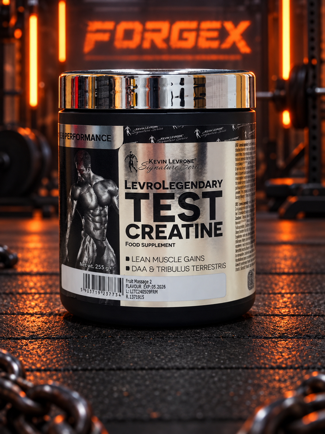 LevroLegendary Test Creatine — 255 г — Фруктовый микс (Fruit Massage)