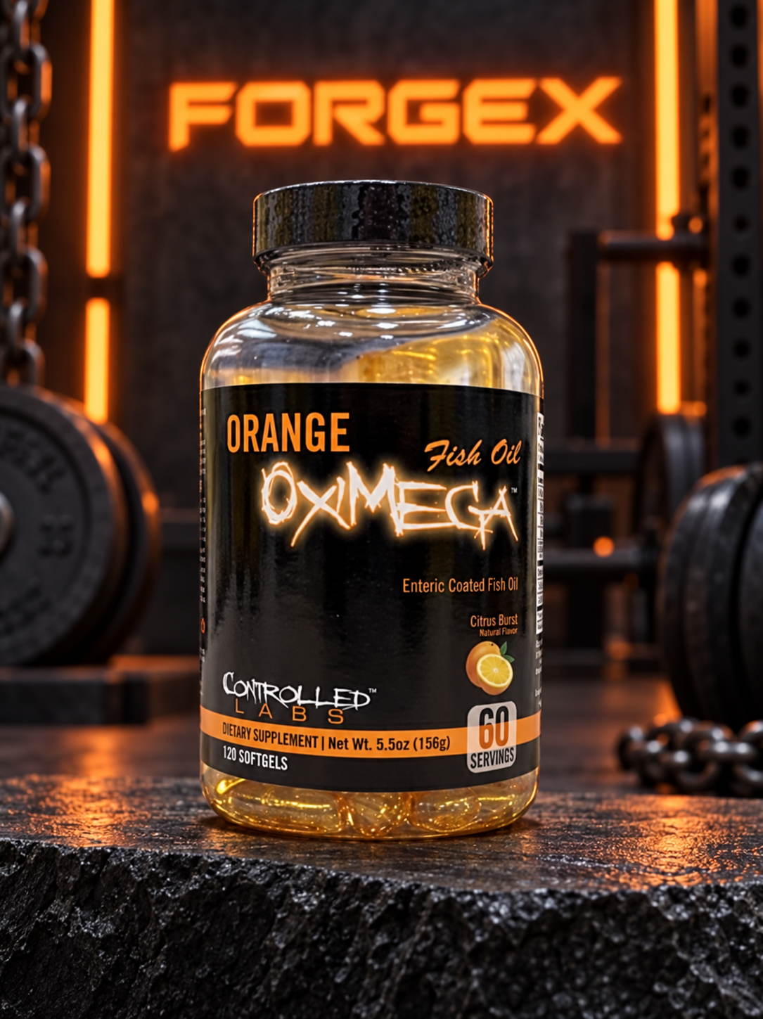 Controlled Labs - Orange OxiMega Fish Oil 120 softgels — Не указан