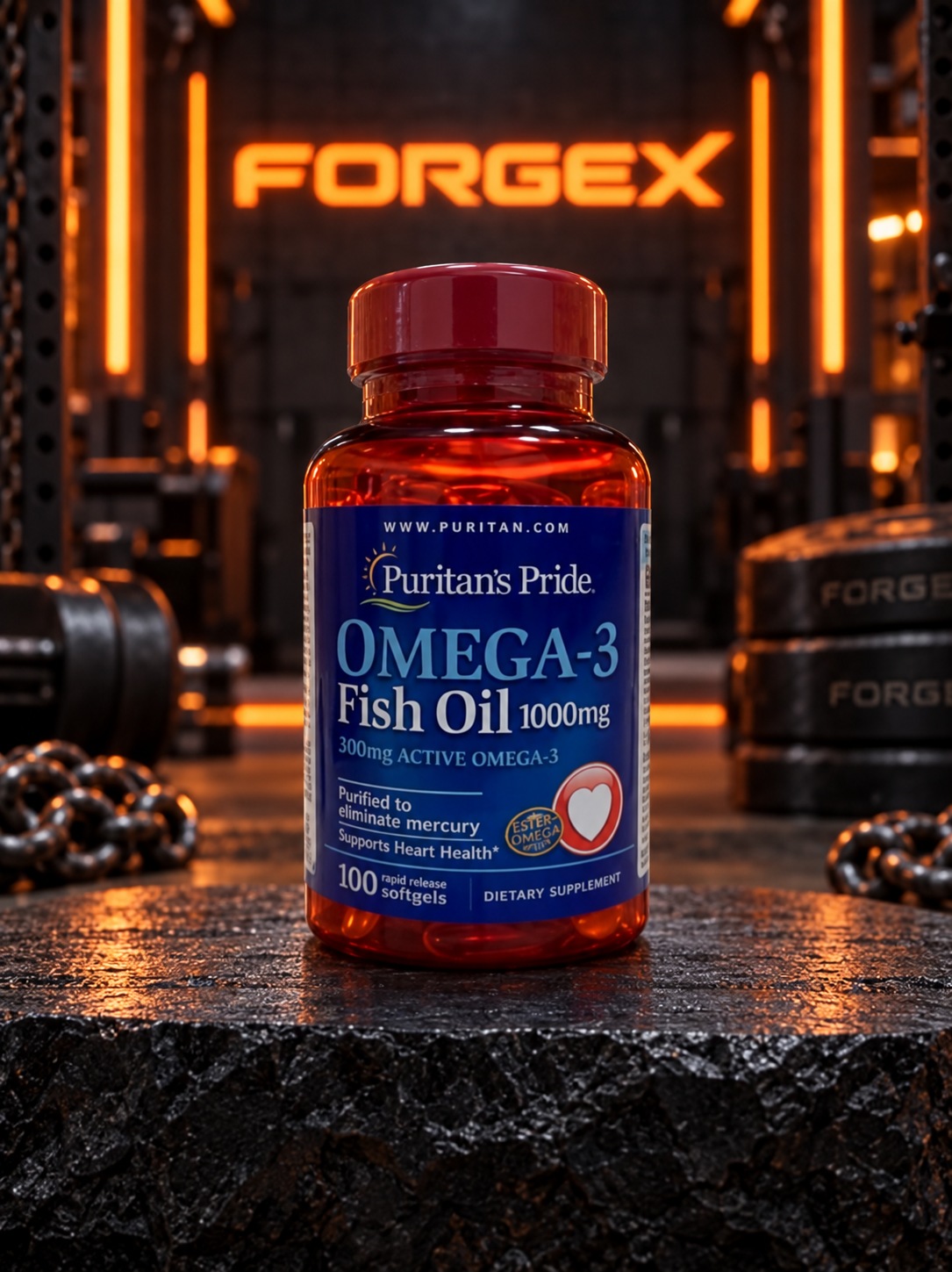 Puritan's Pride Omega-3 Fish Oil 1000 mg — Не указан