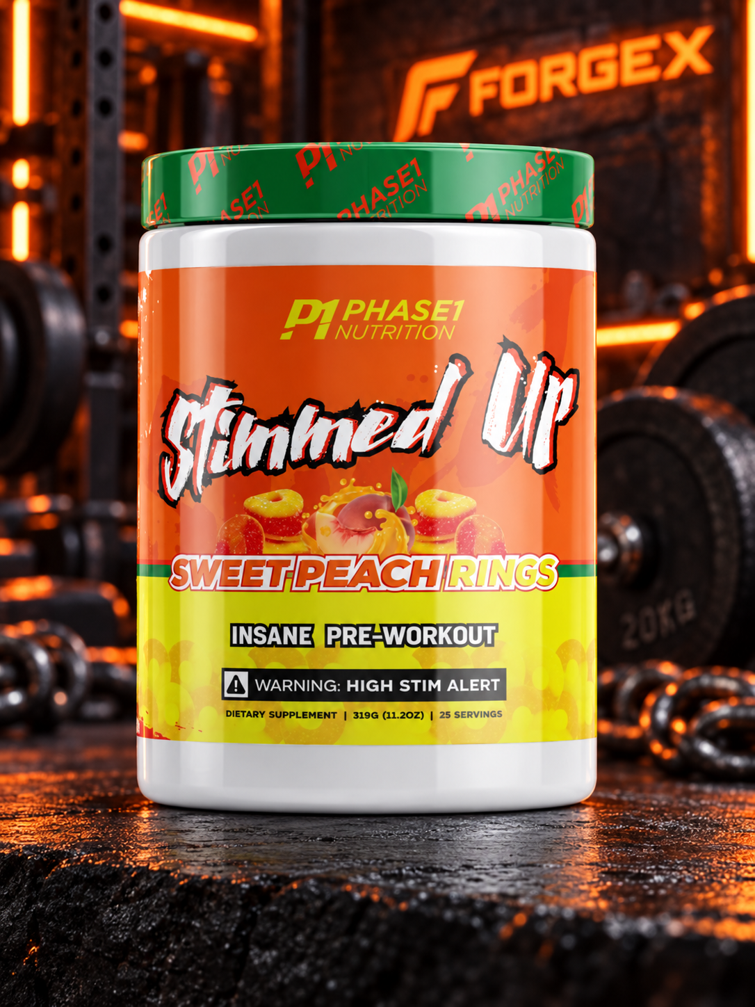 Phase One Nutrition — Stimmed Up — Персиковые колечки