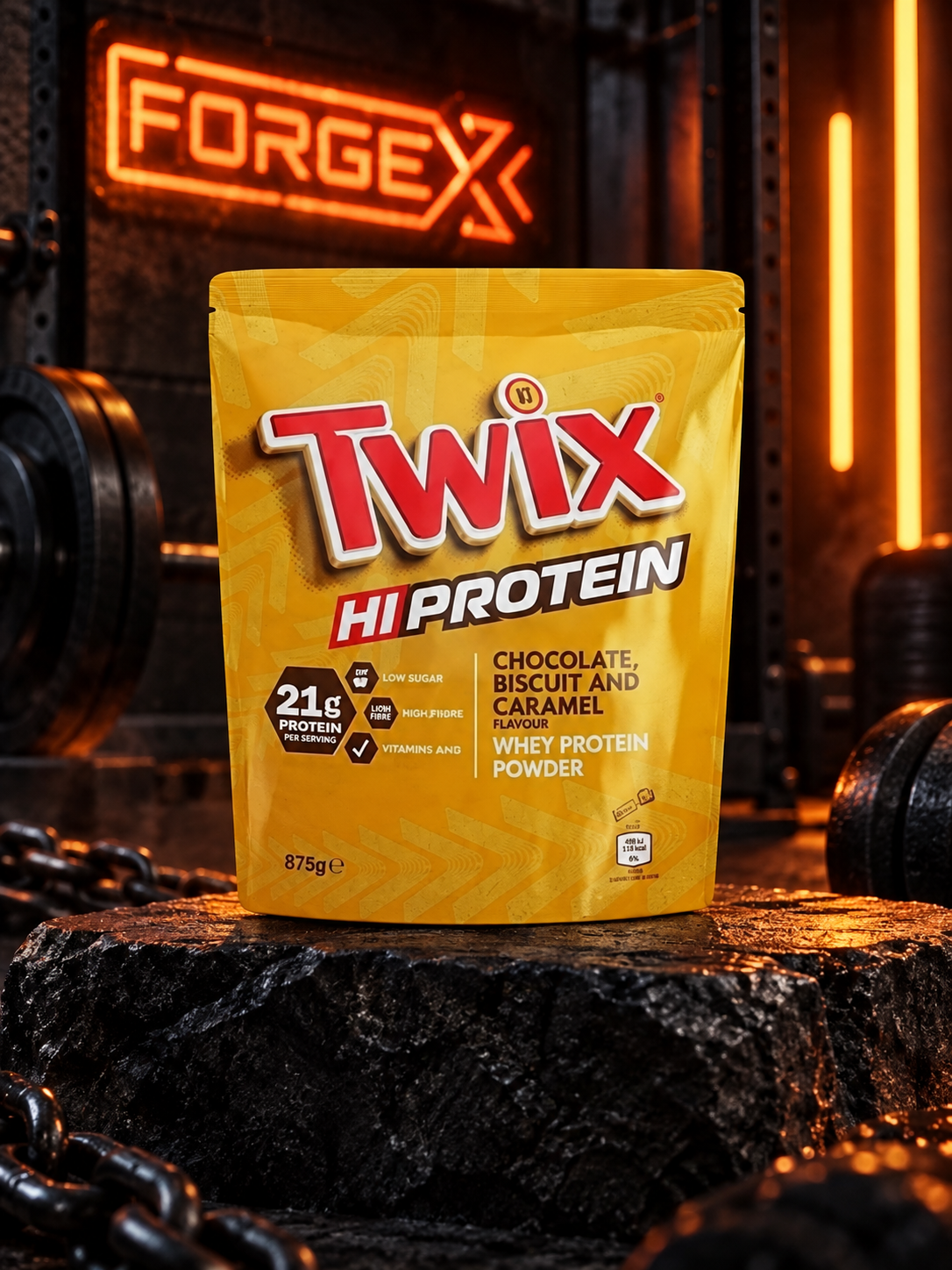 Hi Protein Powder - Twix 875г — Шоколад, бисквит и карамель