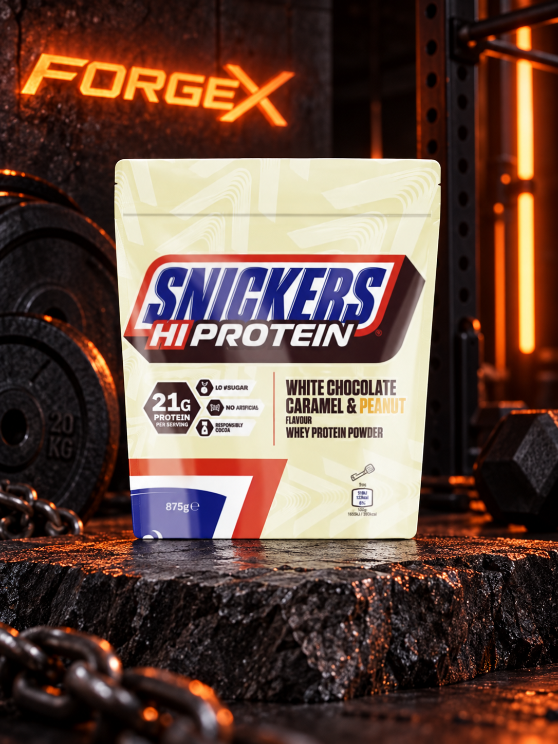 Snickers Hi Protein — Белый шоколад, карамель и арахис