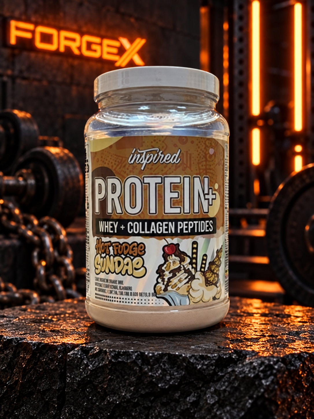 Inspired PROTEIN+ — сандей с горячей помадкой