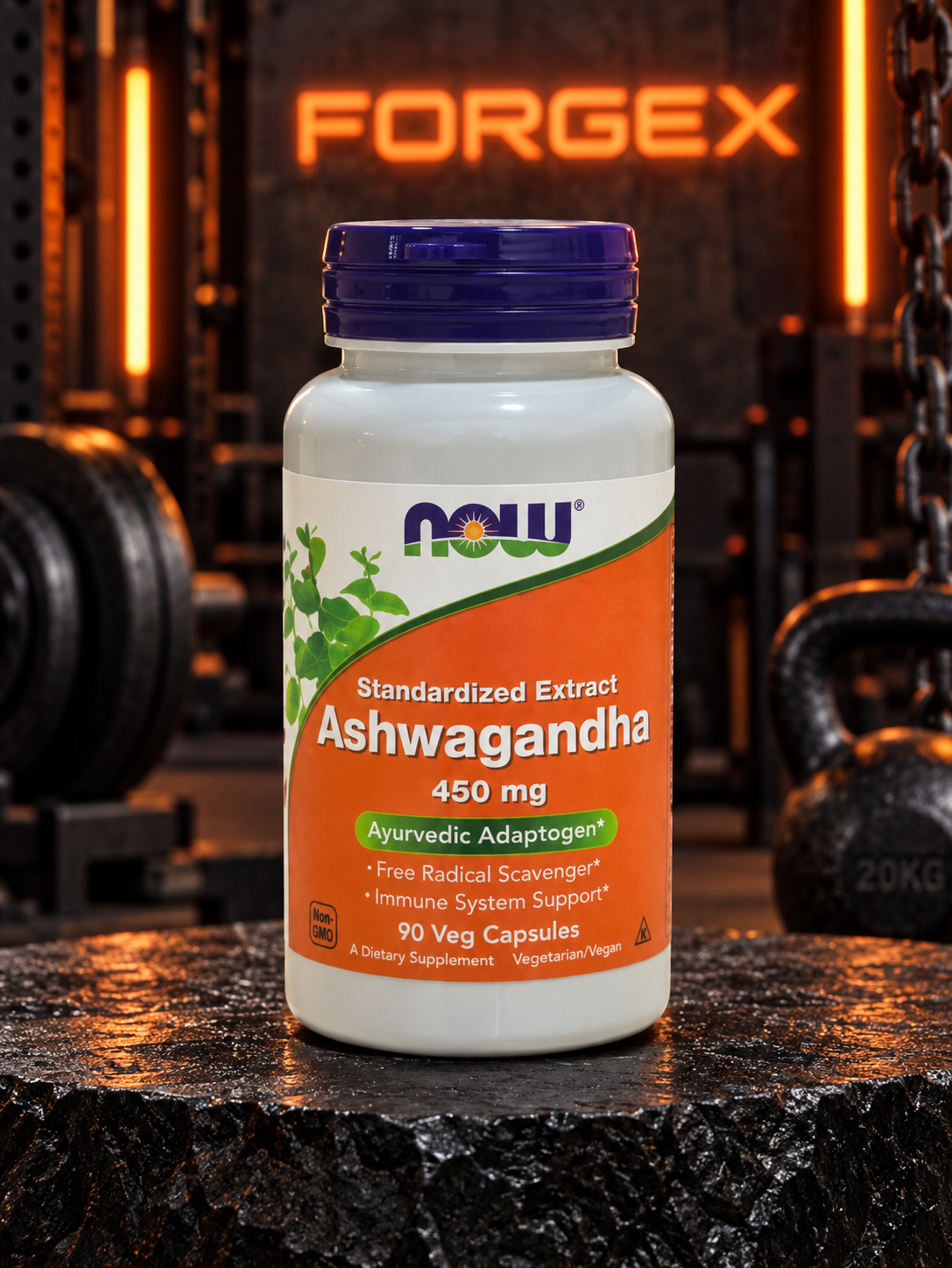 NOW Foods Ashwagandha 450 mg 90caps — Не указан