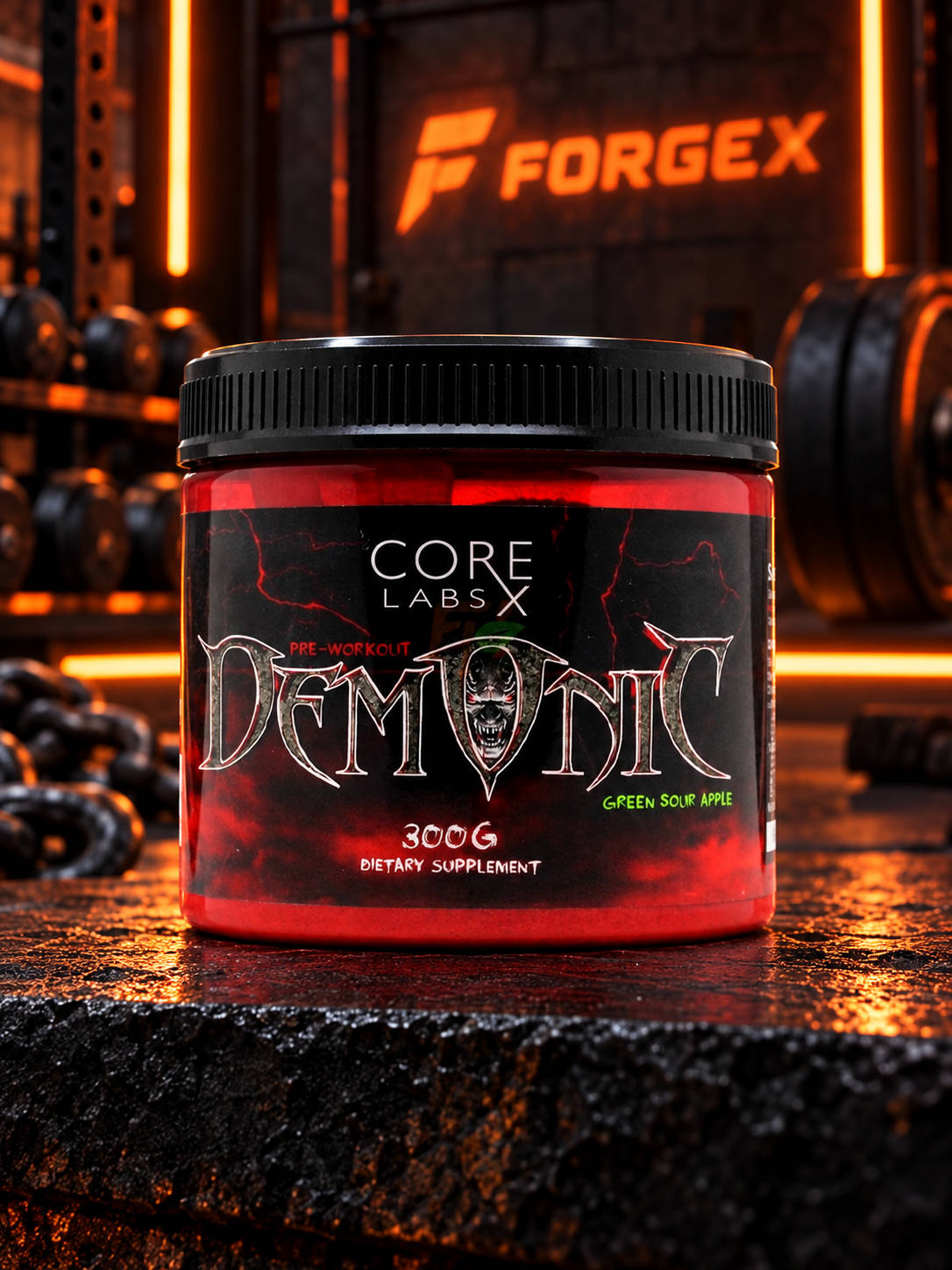 Revange Nutrition — DEMONIC — Зелёное кислое яблоко