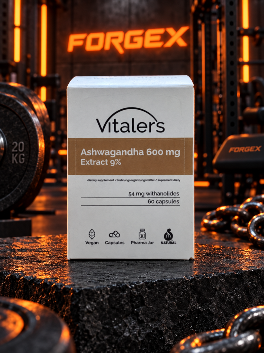 Ashwagandha VITALERS 600 mg (экстракт 9%) — Не указан