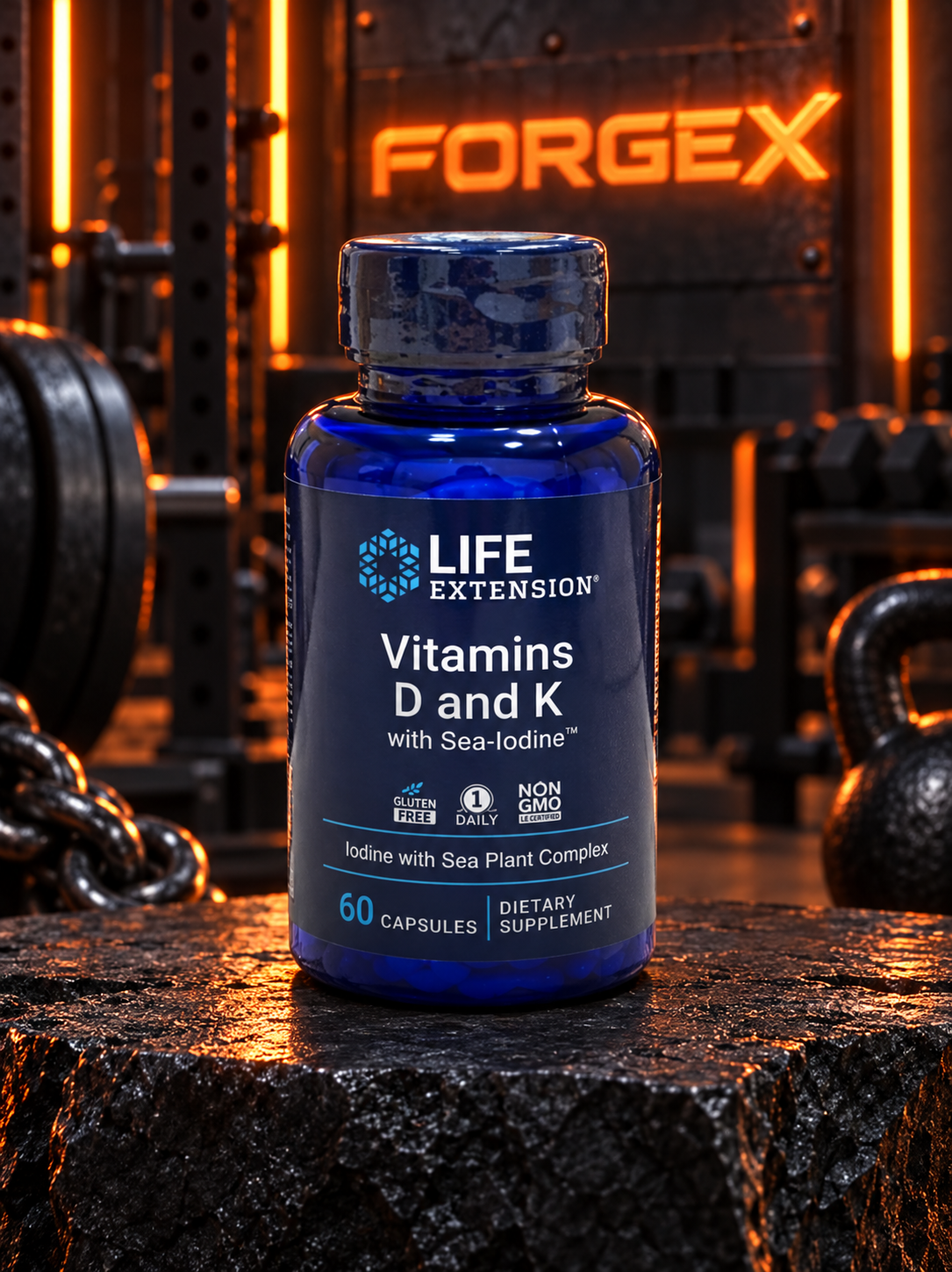 Life Extension Vitamins D and K with Sea-Iodine — Не указан