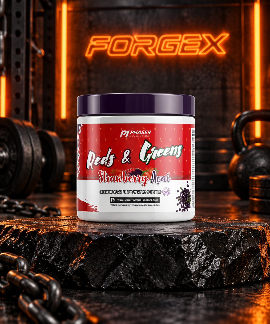 REDS and GREEN Phase One Nutrition — Клубника — асаи