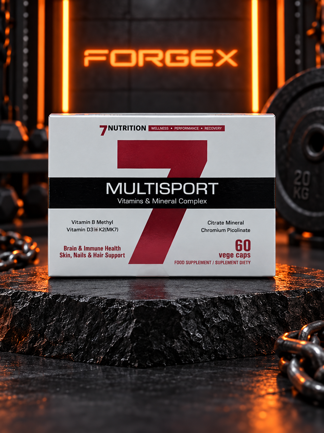 7Nutrition - Multisport Vitamin + Mineral Complex 60 капсул — Не указан