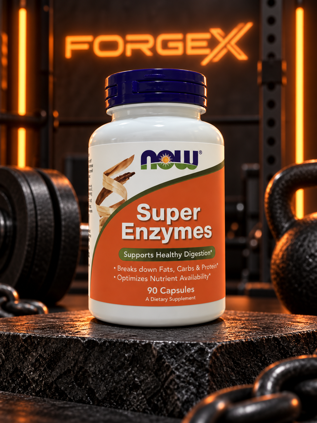 NOW - Super Enzymes 90 caps — Не указан