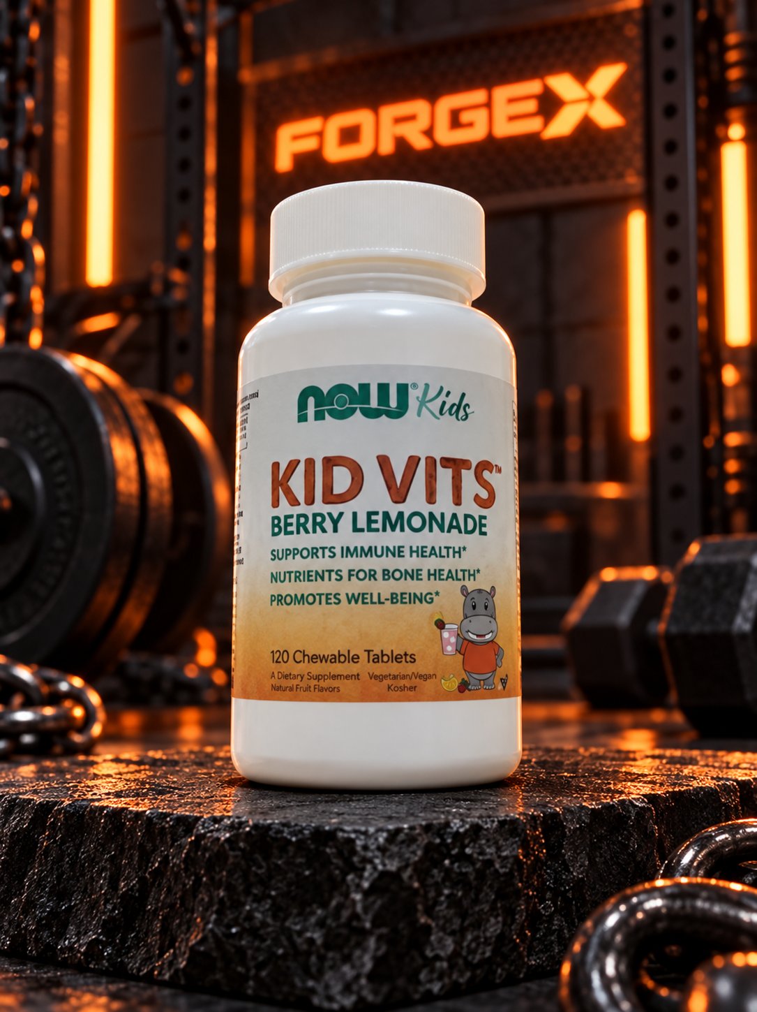 NOW - Kid Vits 120tab Ягодный Лимонад — Ягодный лимонад