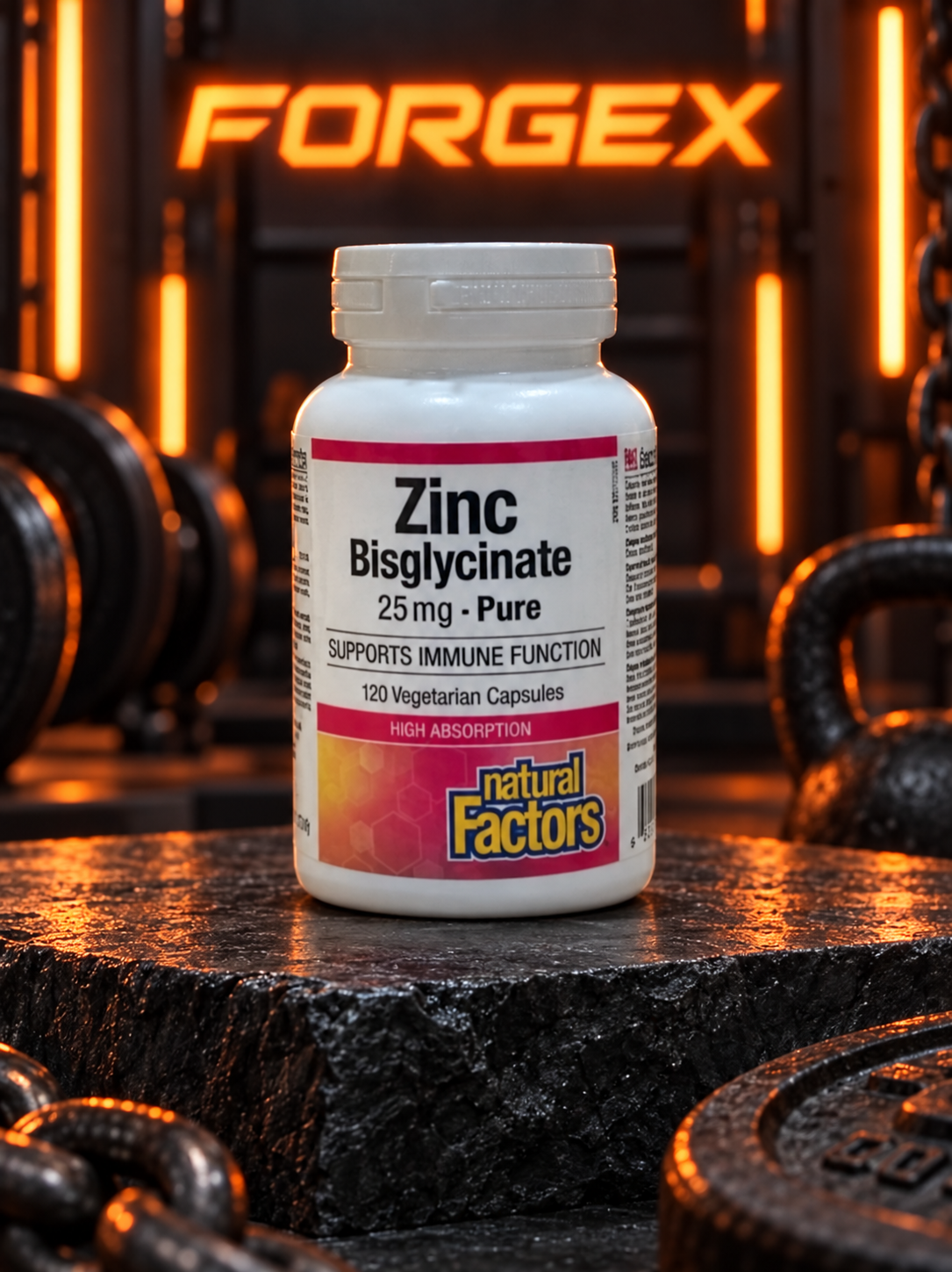 Natural Factors Zinc Bisglycinate 25 mg — Не указан