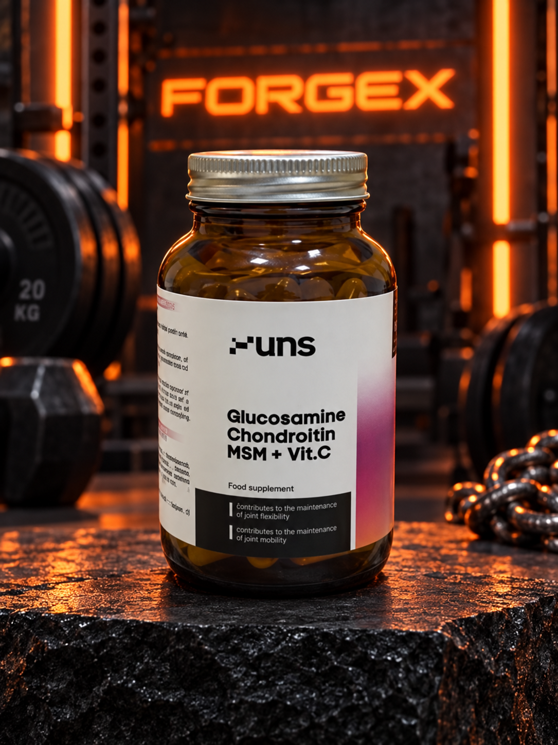Glucosamine Chondroitin MSM + Vitamin C от UNS — Не указан